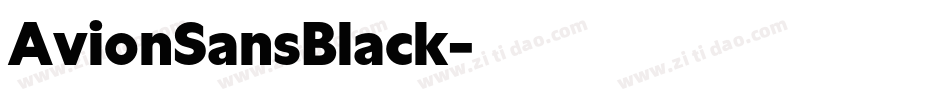 AvionSansBlack字体转换