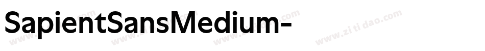 SapientSansMedium字体转换