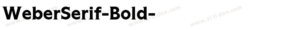 WeberSerif-Bold字体转换