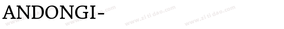 ANDONGI字体转换