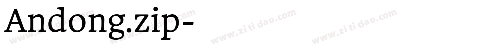 Andong.zip字体转换