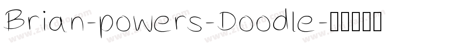 Brian-powers-Doodle字体转换