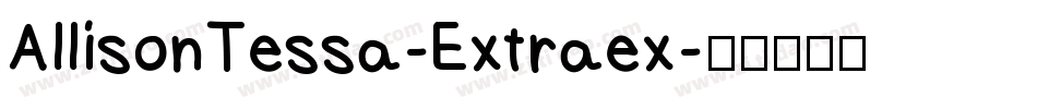 AllisonTessa-Extraex字体转换