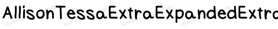 AllisonTessaExtraExpandedExtrablack-R6WM-2字体转换