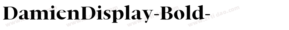 DamienDisplay-Bold字体转换