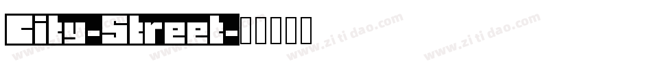 City-Street字体转换
