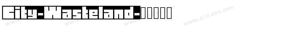 City-Wasteland字体转换
