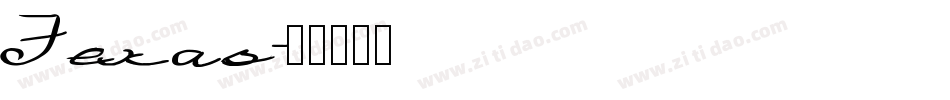 Texas字体转换