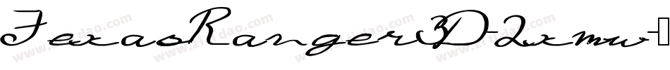 TexasRanger3D-2xmw字体转换