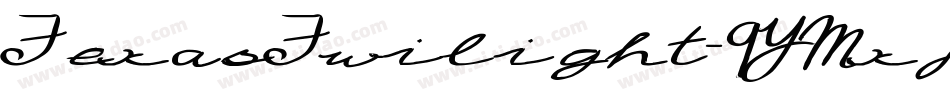 TexasTwilight-9YMxj字体转换