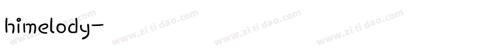 himelody字体转换