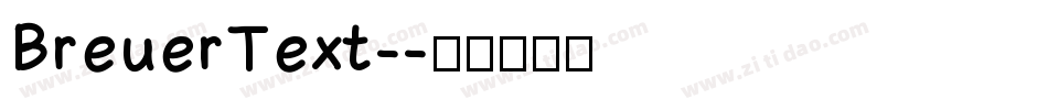 BreuerText-字体转换