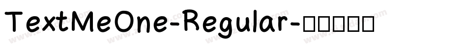 TextMeOne-Regular字体转换