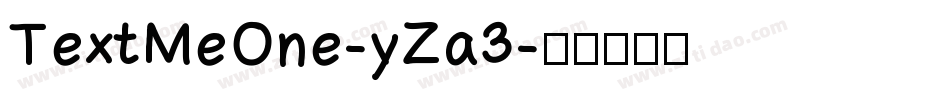 TextMeOne-yZa3字体转换