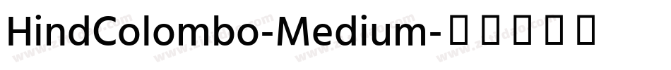 HindColombo-Medium字体转换