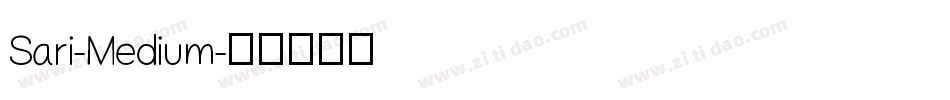 Sari-Medium字体转换