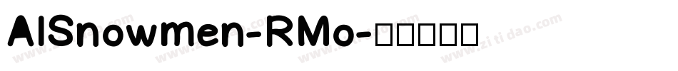 AlSnowmen-RMo字体转换