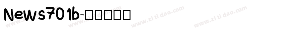 News701b字体转换