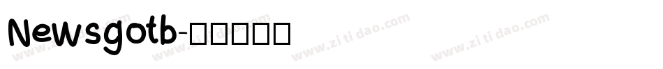 Newsgotb字体转换