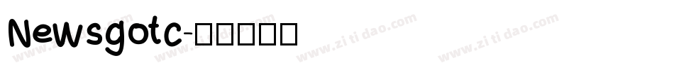 Newsgotc字体转换