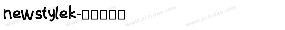 newstylek字体转换