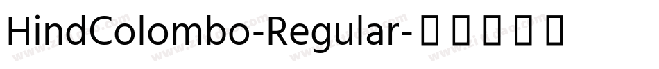 HindColombo-Regular字体转换
