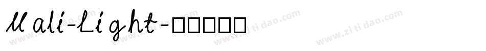Mali-Light字体转换
