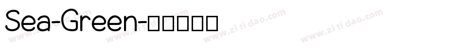 Sea-Green字体转换