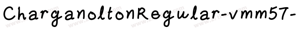 CharganoltonRegular-vmm57字体转换