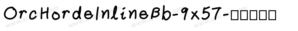 OrcHordeInlineBb-9x57字体转换