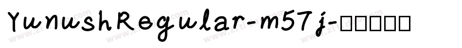 YunushRegular-m57j字体转换