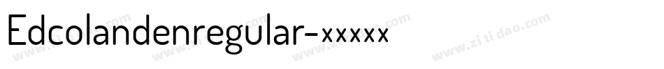 Edcolandenregular字体转换