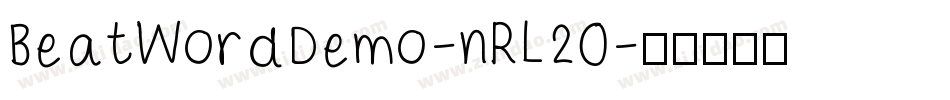 BeatWordDemo-nRL20字体转换