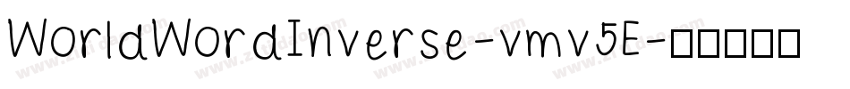 WorldWordInverse-vmv5E字体转换