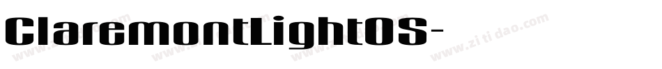 ClaremontLightOS字体转换