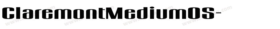 ClaremontMediumOS字体转换