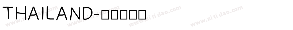 THAILAND字体转换
