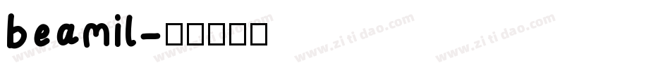 beamil字体转换