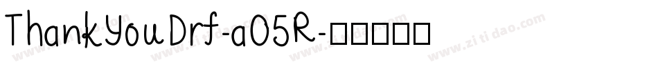 ThankYouDrf-aO5R字体转换