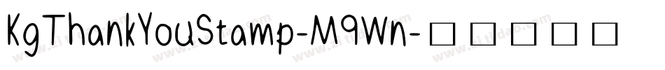 KgThankYouStamp-M9Wn字体转换