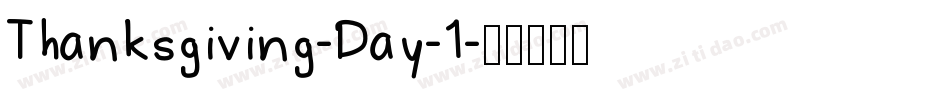 Thanksgiving-Day-1字体转换