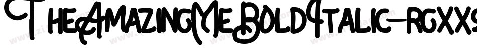 TheAmazingMeBoldItalic-rgxx9字体转换