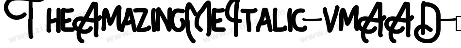 TheAmazingMeItalic-vmAAD字体转换 TheAmazingMeItalic-vmAAD字体转换