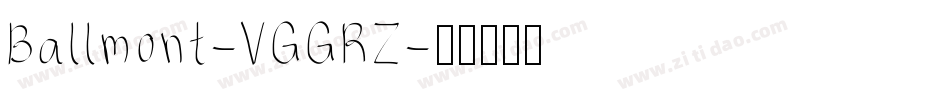 Ballmont-VGGRZ字体转换
