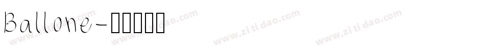 Ballone字体转换