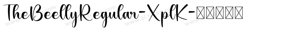 TheBeellyRegular-XplK字体转换