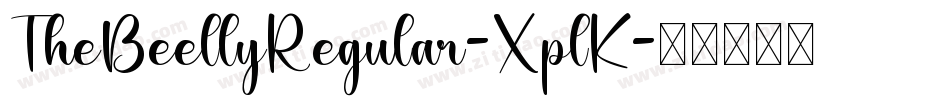 TheBeellyRegular-XplK字体转换