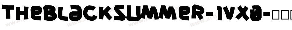 TheBlackSummer-1VX0字体转换