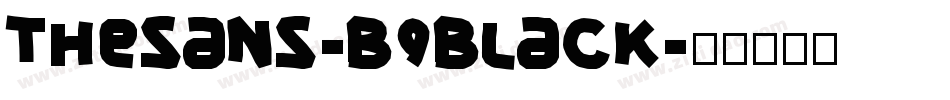 TheSans-B9Black字体转换
