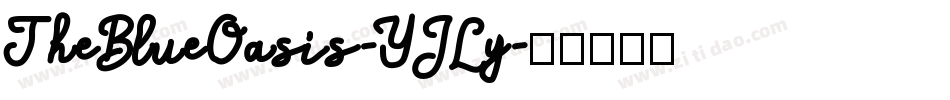 TheBlueOasis-YJLy字体转换